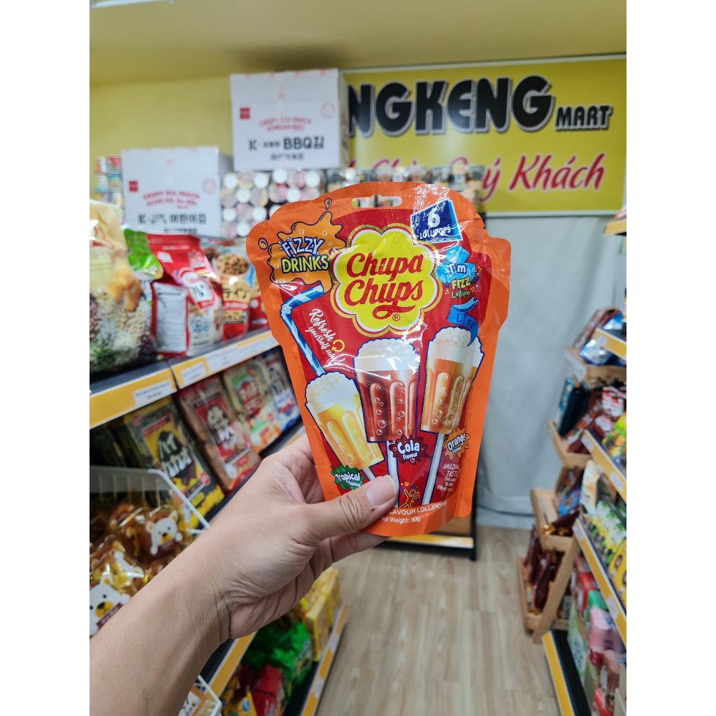 Kẹo Chupa Chups Fizzy Drinks 90g Úc