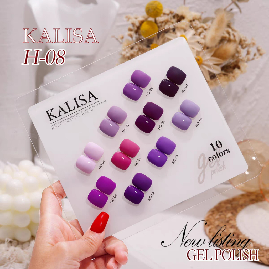 Sơn gel Anbgels mẫu mới chai vuông móng tay dùng máy hơ tone màu Tím Nhạt ANGELS15ml