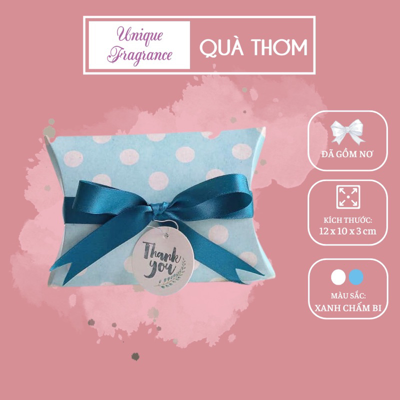 Hộp chấm bi - combo 100 Hộp - hộp quà tặng vintage - UNIQUE FRAGRANCE