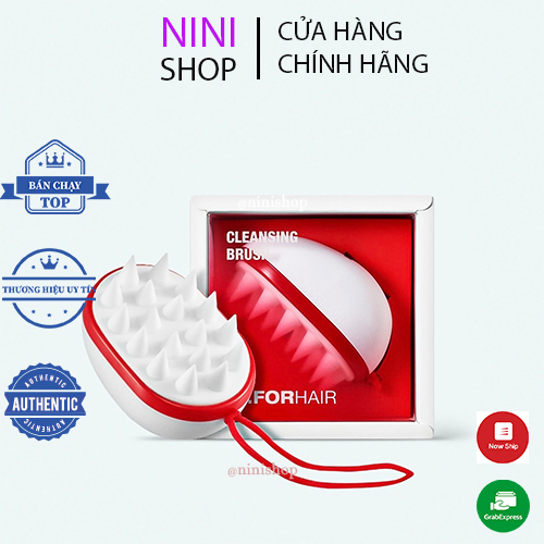 Lược gội đầu Silicon massage da đầu giảm rụng kích thích mọc tóc Dr.ForHair Cleansing Brush - ninishop