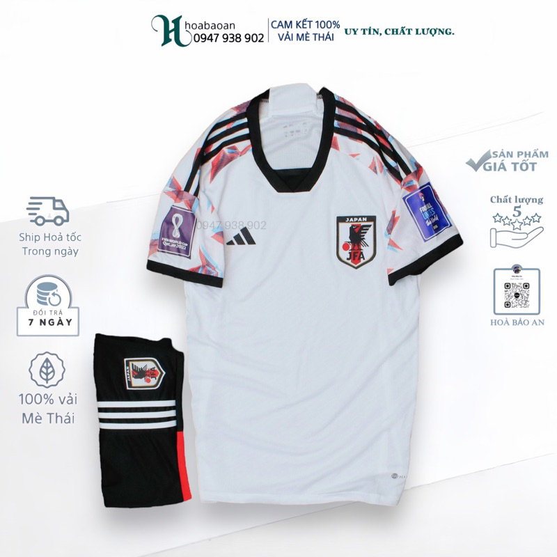 Bộ quần áo bóng đá ĐT Nhật Bản 🇯🇵 mẫu chuẩn Wourd Cup 2022_hàng cao cấp Thailand