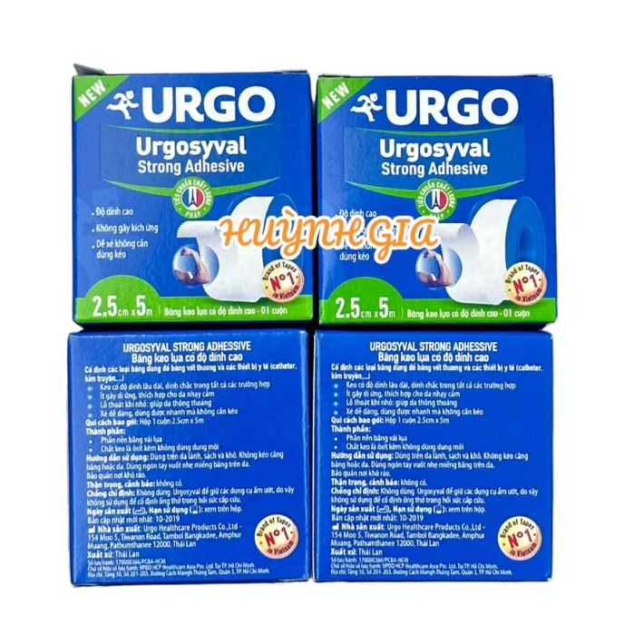 Băng keo lụa có độ dính cao Urgosyval (2.5cm x 5m) CHÍNH HÃNG