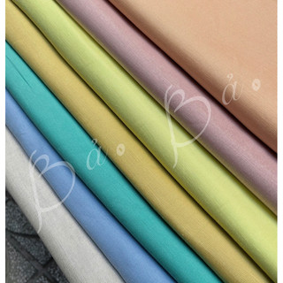 Vải linen ướt thớ gỗ màu pastel mềm mướt rũ khổ 1m35