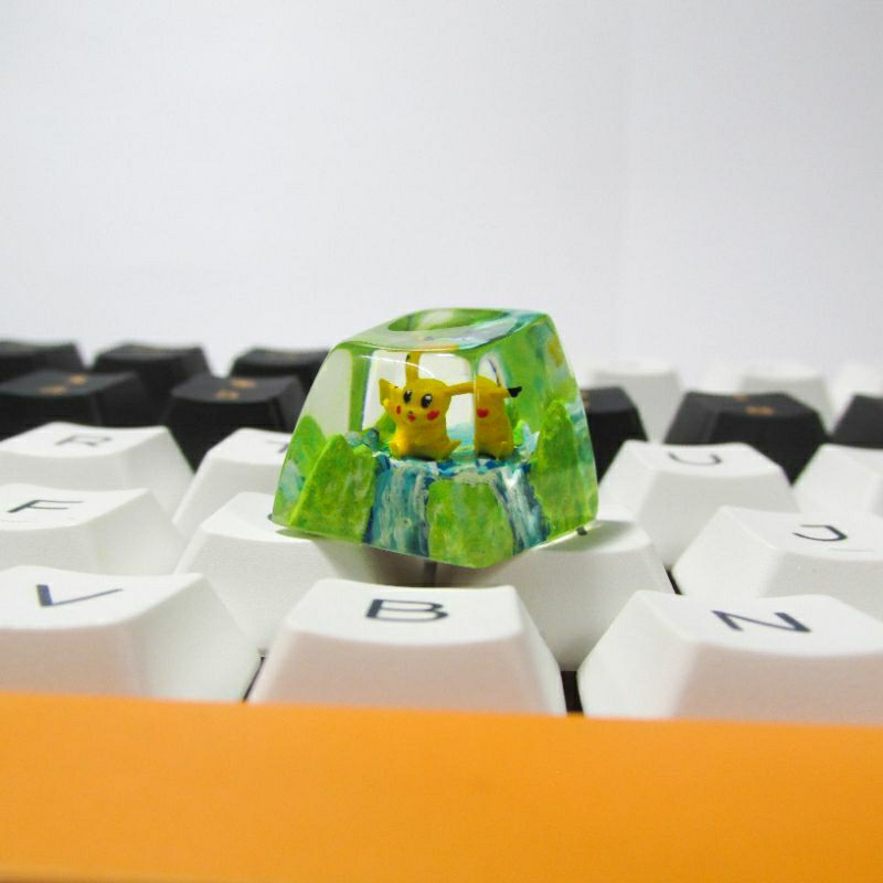 Keycap pikachu - keycap pokemon artisan - keycap resin bàn phím cơ