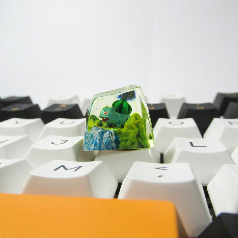 Keycap Bulbasaur, Keycap pokemon artisan, Keycap bàn phím cơ