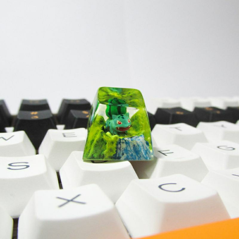 Keycap Bulbasaur, Keycap pokemon artisan, Keycap bàn phím cơ