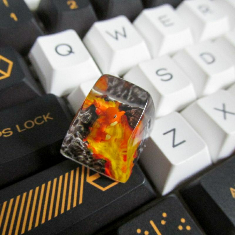Keycap Charmander - keycap pokemon artisan - keycap bàn phím cơ