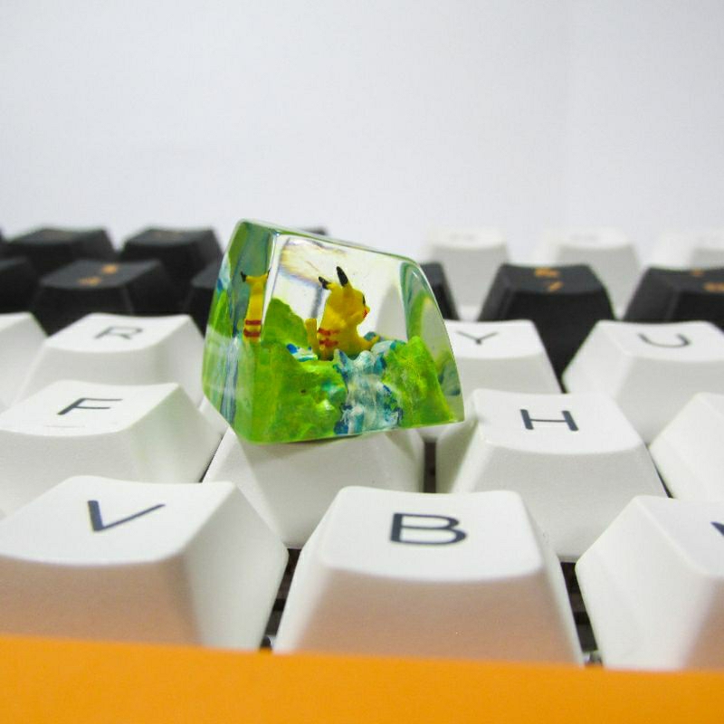 Keycap pikachu - keycap pokemon artisan - keycap resin bàn phím cơ