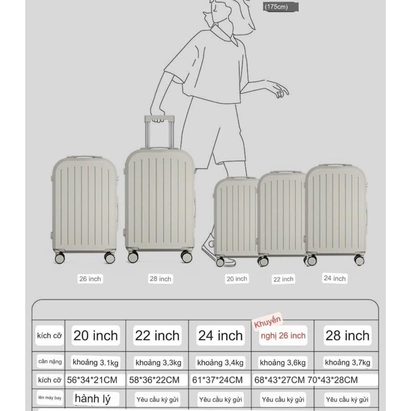 Vali du lịch săn sale hàng đẹp