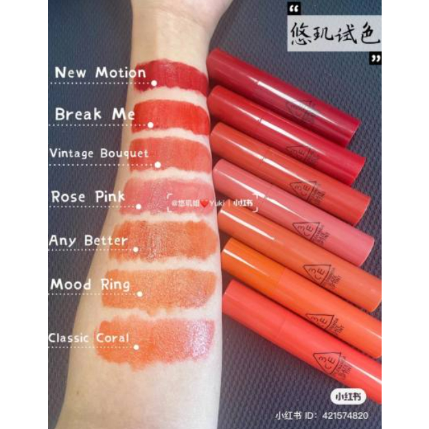 Son Tint Bóng 3CE Glaze Lip Tint 5g