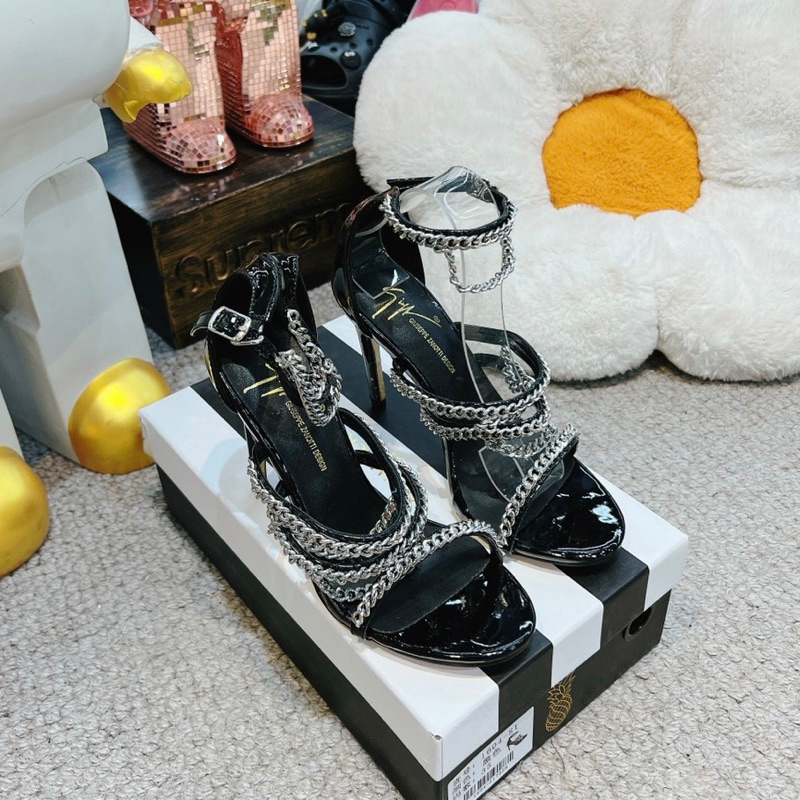 Sandal cao gót quai xích qccc fullbox