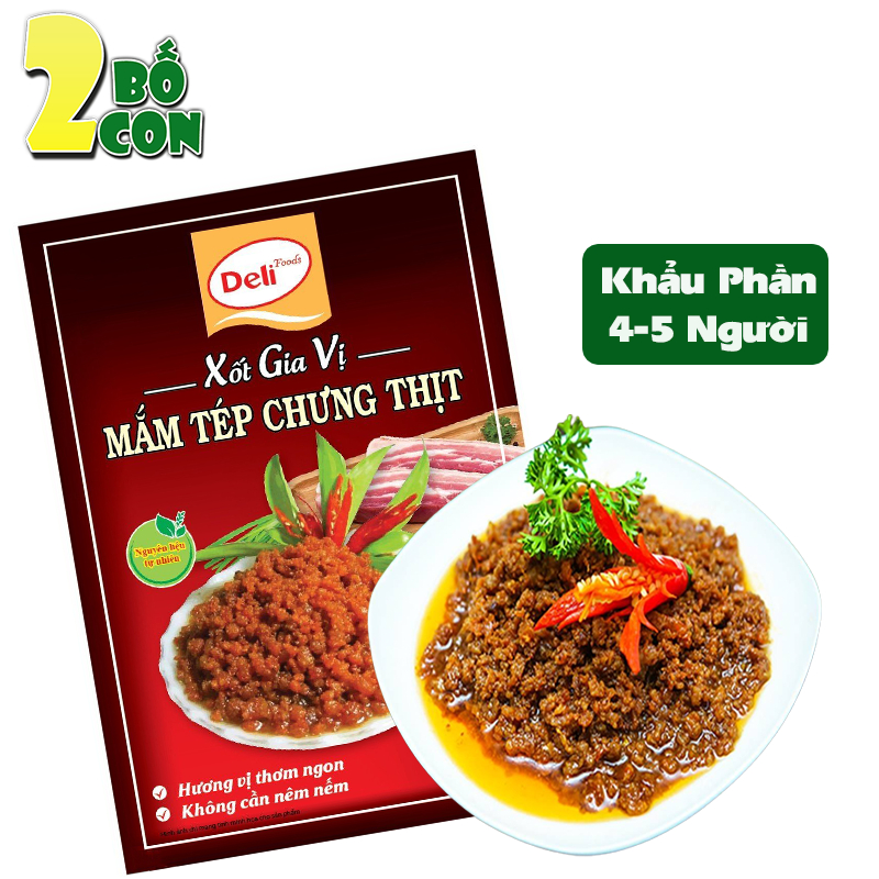 Xốt Gia Vị Mắm Tép Chưng Thịt DELI 80g Gia Vị Hoàn Chỉnh
