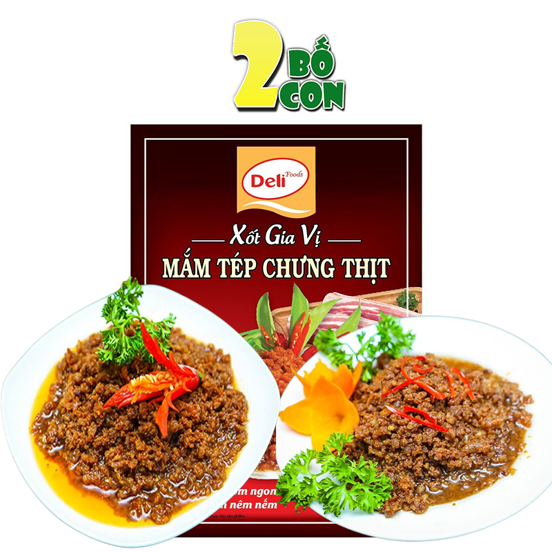 Xốt Gia Vị Mắm Tép Chưng Thịt DELI 80g Gia Vị Hoàn Chỉnh