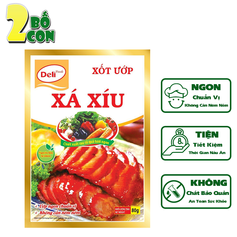 Xốt Ướp Xá Xíu DELI 80g Gia Vị Hoàn Chỉnh