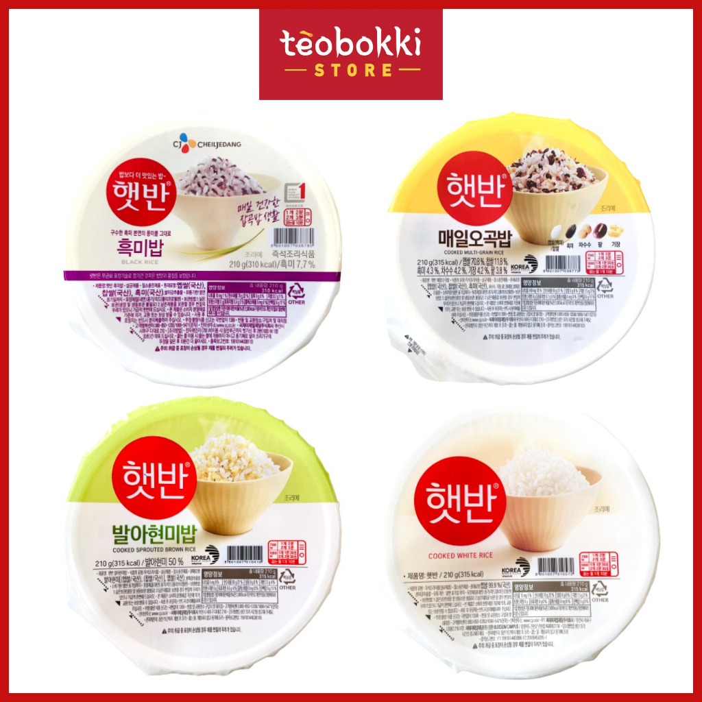 Cơm gạo nếp than/gạo mầm ăn liền CJ