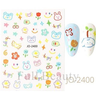 [Mua 3 Giá 9k] TẤM STICKER DÁN MÓNG HOẠT HÌNH MẪU MỚI