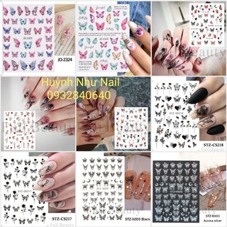Sticker dán móng cao cấp bướm 3d mẫu mới