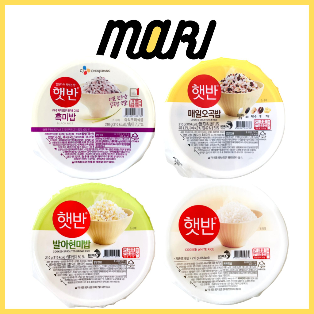 Cơm ăn liền, cơm gạo nếp than/cơm gạo mầm/cơm ngũ cốc CJ