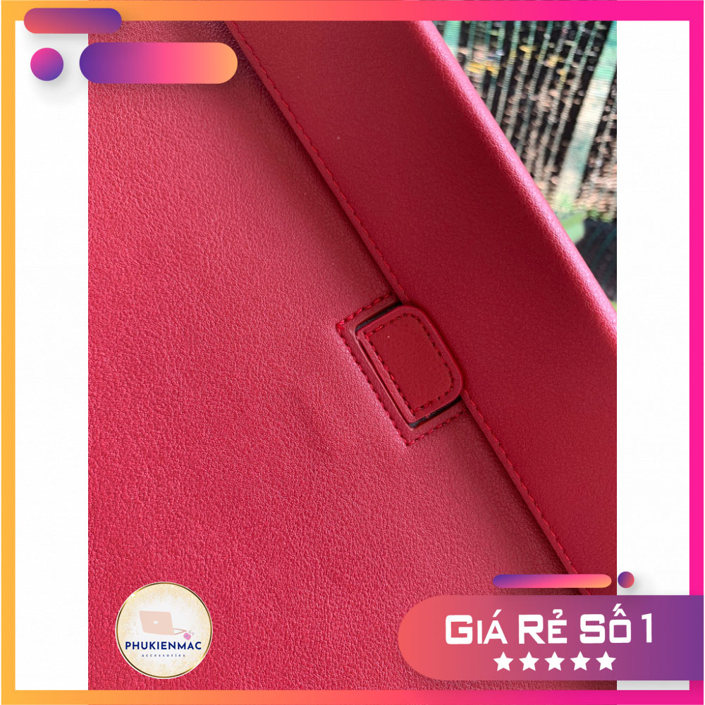 Túi đựng Laptop Macbook 13/14 inch chất liệu Da PU Mềm màu đỏ đô đa công dụng | BigBuy360 - bigbuy360.vn