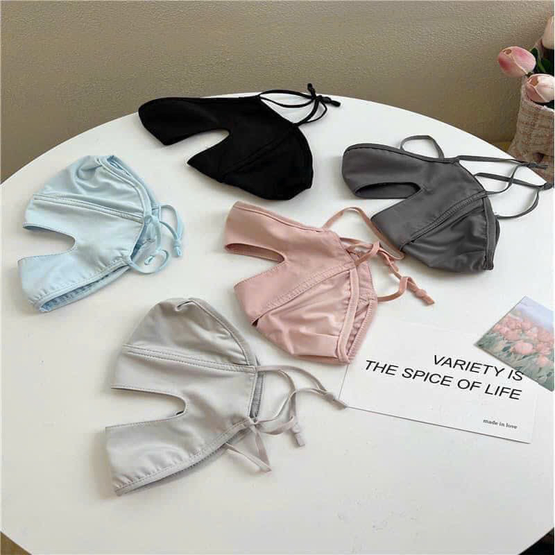 Khẩu trang Ninja 2 lớp che trán UPF50+unisex, Khẩu trang nam nữ chống nắng 99% tia UV và lớp lót thông hơi thoáng khí