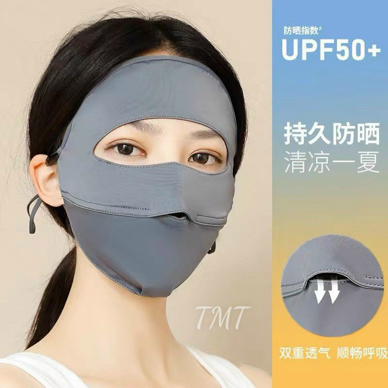 Khẩu trang Ninja 2 lớp che trán UPF50+unisex, Khẩu trang nam nữ chống nắng 99% tia UV và lớp lót thông hơi thoáng khí