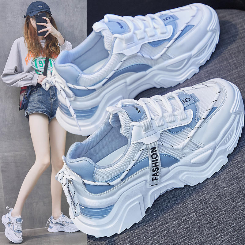 Giày sneaker nữ đế cao 5cm đẹp mẫu hot 2023 đi chơi, đi học, đi làm, phong cách Hàn Quốc xiteen