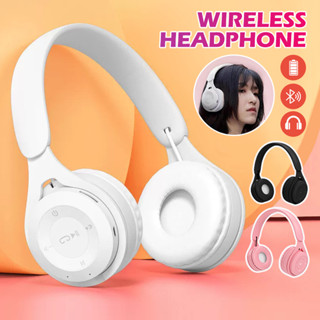 Tai nghe chụp tai bluetooth 5.0 Y08, Tai nghe không dây âm bass cực chất, Headphone màu sắc thời trang có micro.