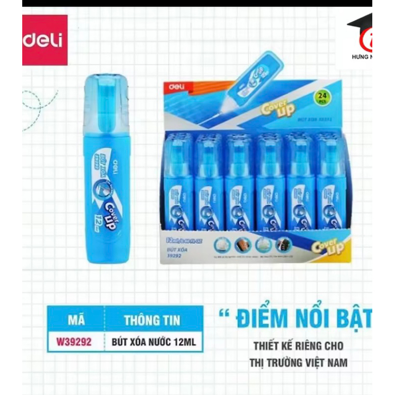 Bút xoá nước Deli 39292 (12ml)
