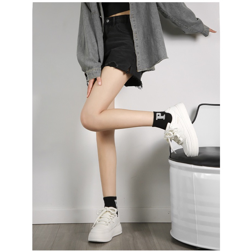 Giày thể thao, giày sneakers HUANQIU cao cấp chính hãng cổ thấp, nâng đế cao 4cm cho nữ