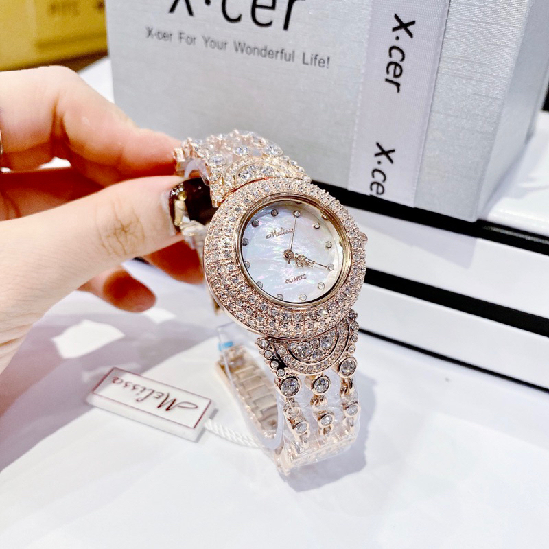 Siêu phẩm đồng hồ chính hãng Melissa cực sáng đẹp sang trọng LuTos