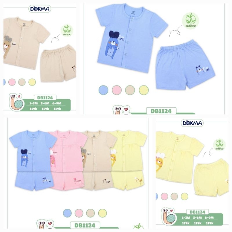 (SALE SỐC) BỘ CỘC TAY SƠ CÀI GIỮA CHO BÉ DOKMA