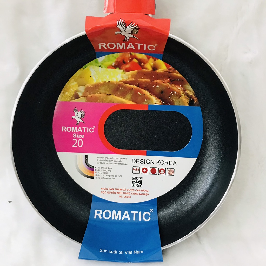 CHẢO CHỐNG DÍNH ROMANTIC SIÊU BỀN, HÀNG VIỆT NAM CHẤT LƯỢNG CHÂU ÂU