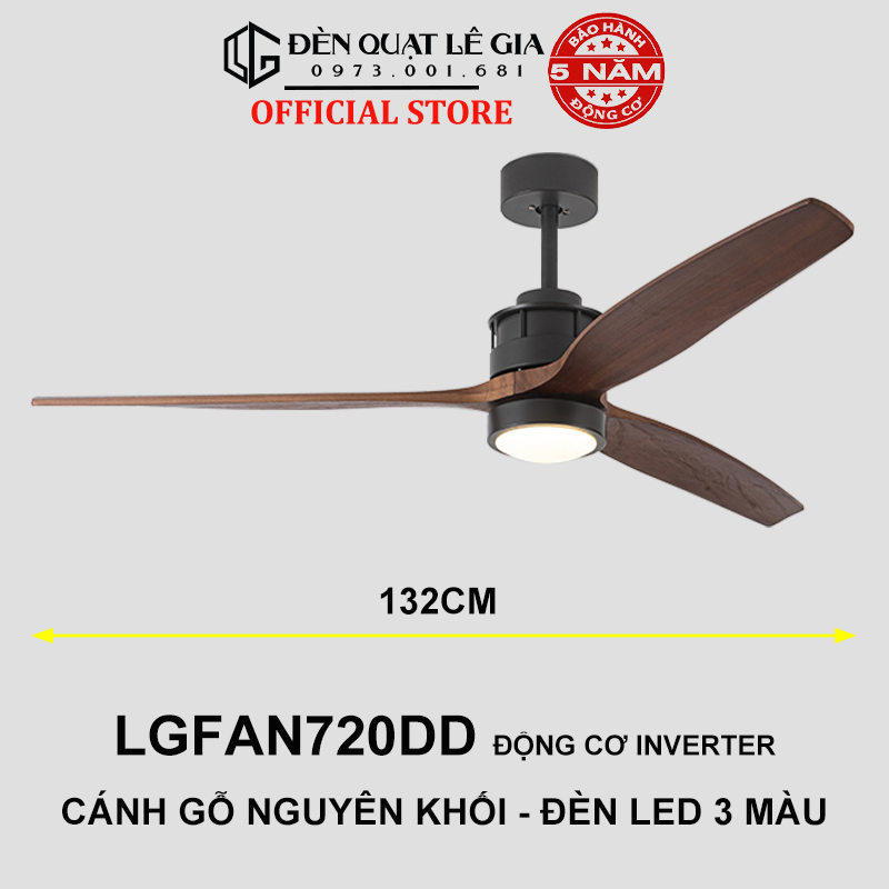 Mẫu Quạt Trần Cánh Gỗ Trang Trí Phòng Khách Đẹp Phong Cách Đông Dương INDOCHINE STYLE