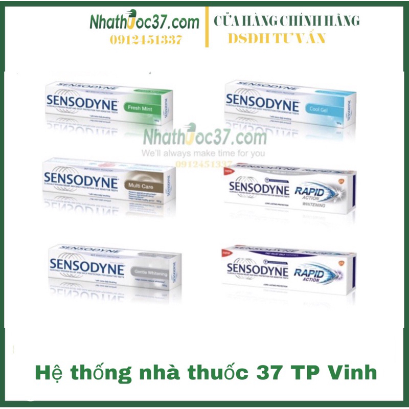 Kem đánh răng Sensodyne trắng sáng Gentle whitening 100g trắng răng, g