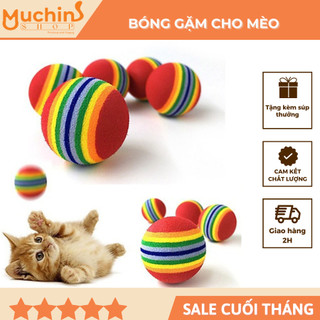 ( Hỏa Tốc 2H ) Bóng Đồ Chơi Cho Mèo - Bóng Gặm Đồ Chơi Mèo Giúp Mèo Vui Vẻ Thư Giãn | Muchinshop