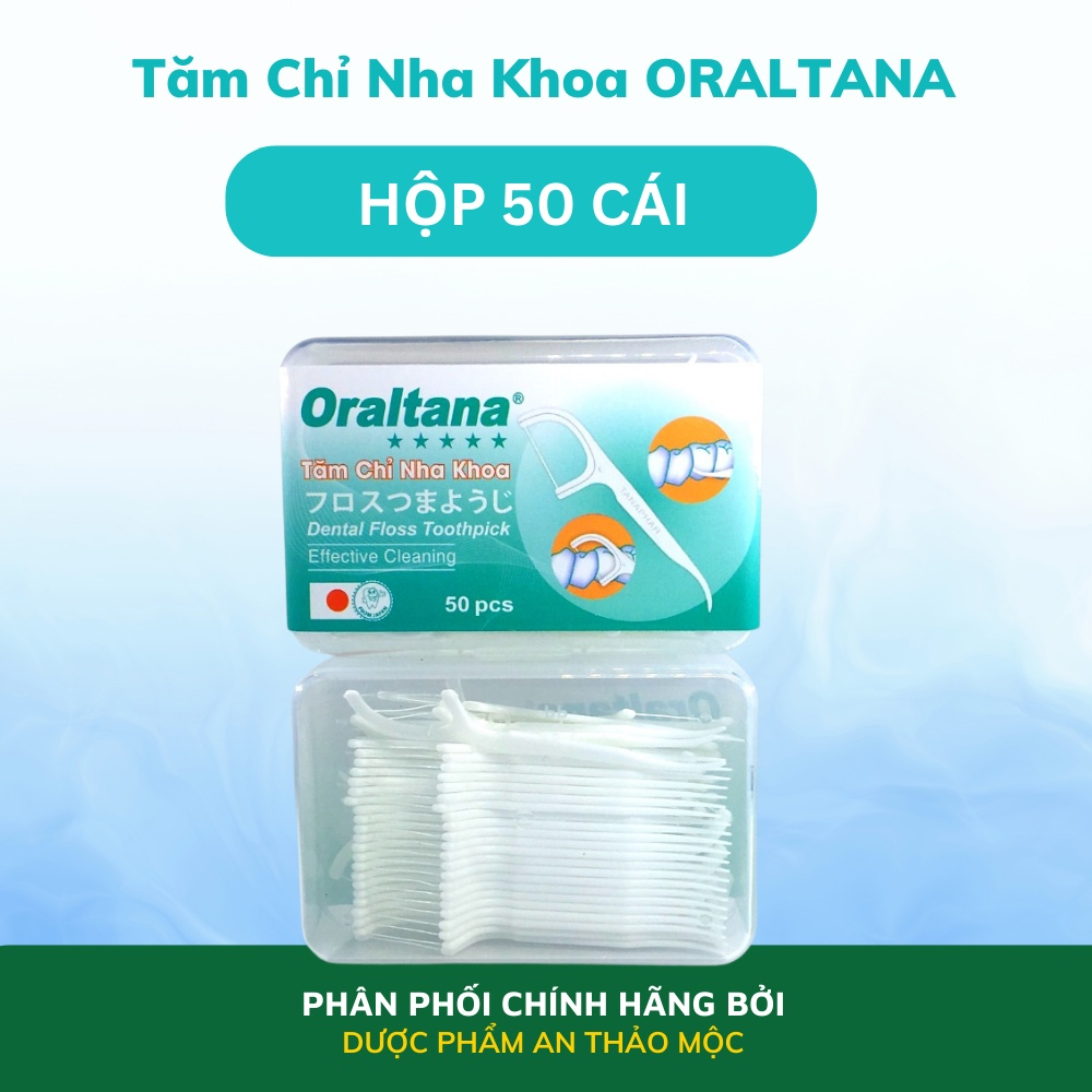 Tăm chỉ nha khoa Oraltana Tanaphar, chỉ đa sợi siêu mảnh chăm sóc răng miệng, làm sạch mảng bám
