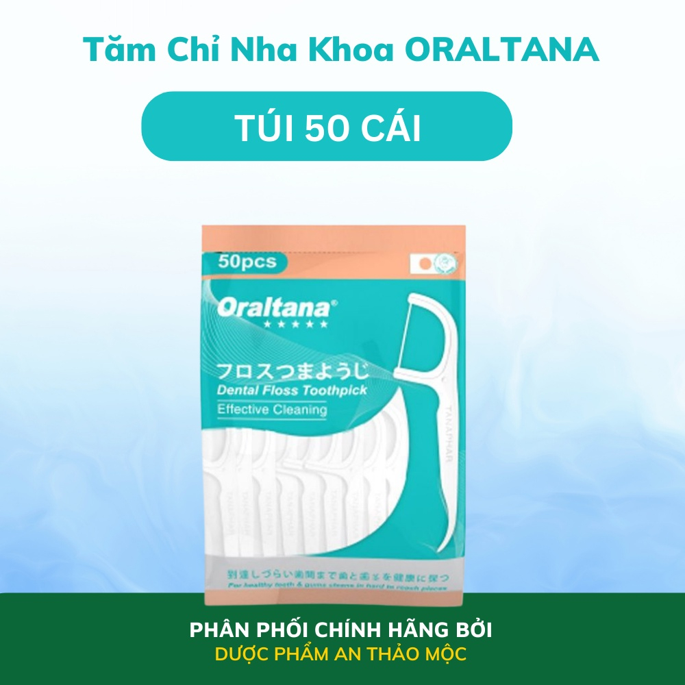 Tăm chỉ nha khoa Oraltana Tanaphar, chỉ đa sợi siêu mảnh chăm sóc răng miệng, làm sạch mảng bám