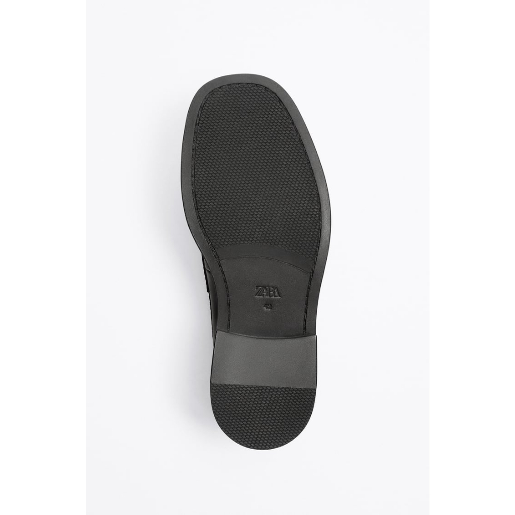 Giày da nam moccasin mũi vuông Zara authentic SQUARE