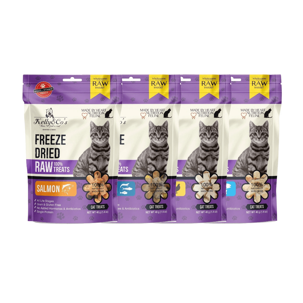 Kelly & Co's - Snack & Bột Thịt Rắc Bổ Sung Dinh Dưỡng Làm Từ 100% Thịt Tươi Cho Mèo