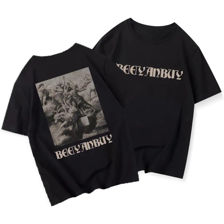 PEAR DODO peardodo Áo thun cổ tròn in họa tiết hip hop thời trang mùa hè