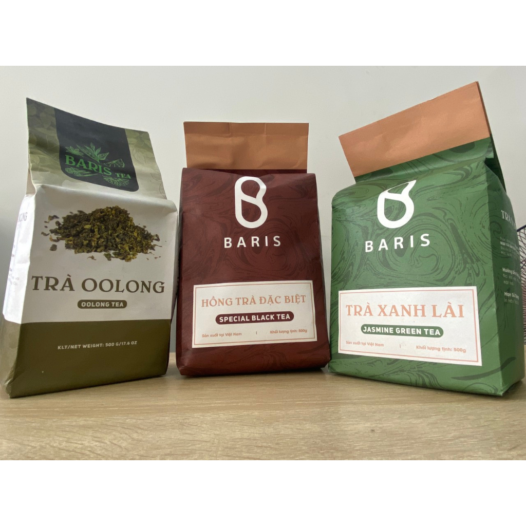 Trà Baris Olong/ Xanh Lài/ Hồng trà 500gr