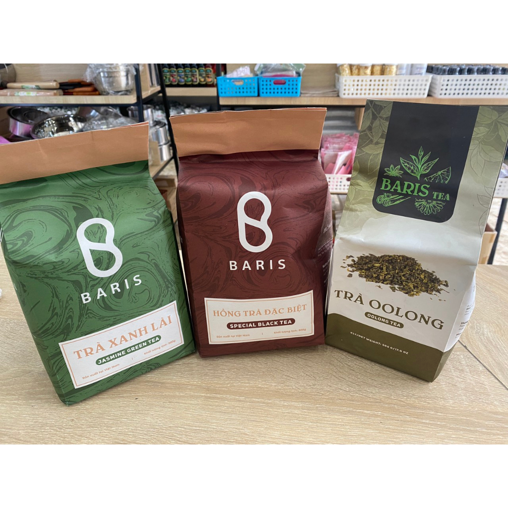 Trà Baris Olong/ Xanh Lài/ Hồng trà 500gr