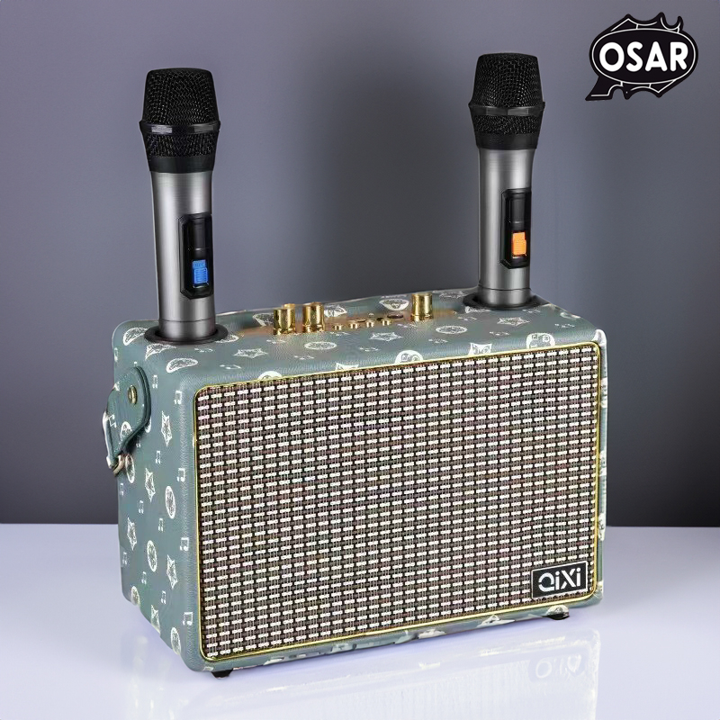 Loa Bluetooth karaoke SK 2036 nhiều màu - Loa Bluetooth karaoke xách tay di động KIMISO T1S