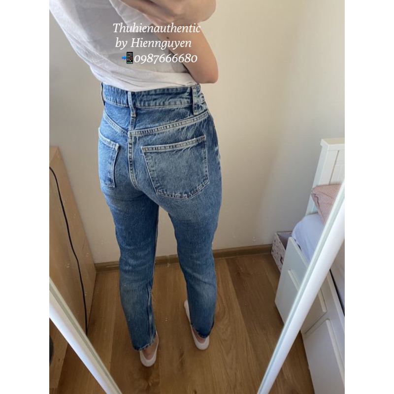 Quần jean ripped highrise slimfit mã code: 6688/234/401 ZARA chính hãng