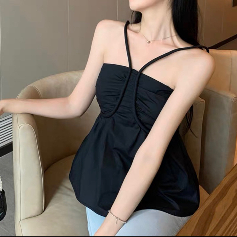 Áo 2 dây kiểu bo ngực, chun sau Rem.clothing