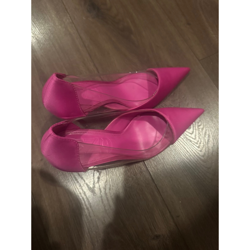 Giày cao gót Mango size 37 màu hồng cánh sen