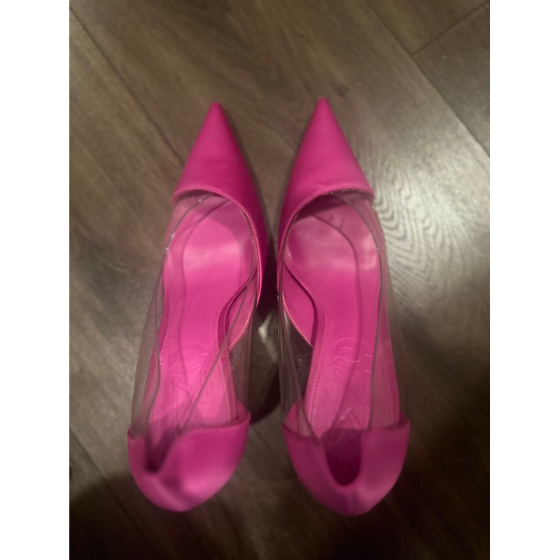 Giày cao gót Mango size 37 màu hồng cánh sen