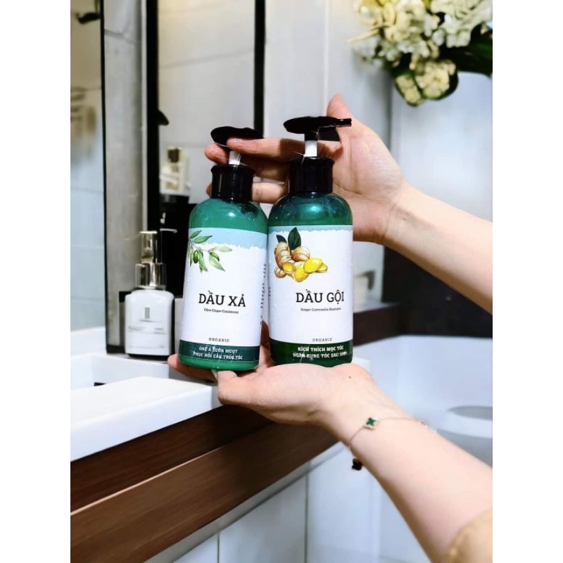 𝐃ầ𝐮 𝐗ả Gừng Oilve 𝐩𝐡ụ𝐜 𝐡ồ𝐢 𝐭ó𝐜 𝐤𝐡ô 𝐬ơ 𝐜𝐡ẻ 𝐧𝐠ọ𝐧.🎁Tặng kèm 1 kẹp tóc
