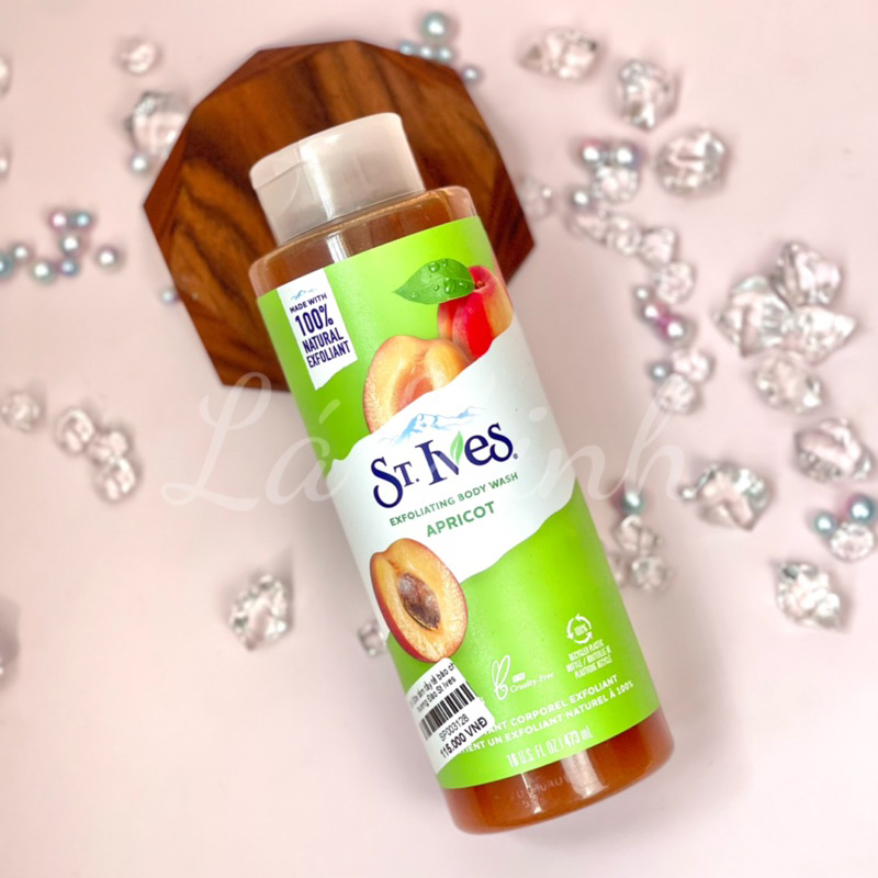 Sữa Tắm Tẩy Da Chết Hương Mơ St.ives Exfoliating Body Wash Apricot 473ml