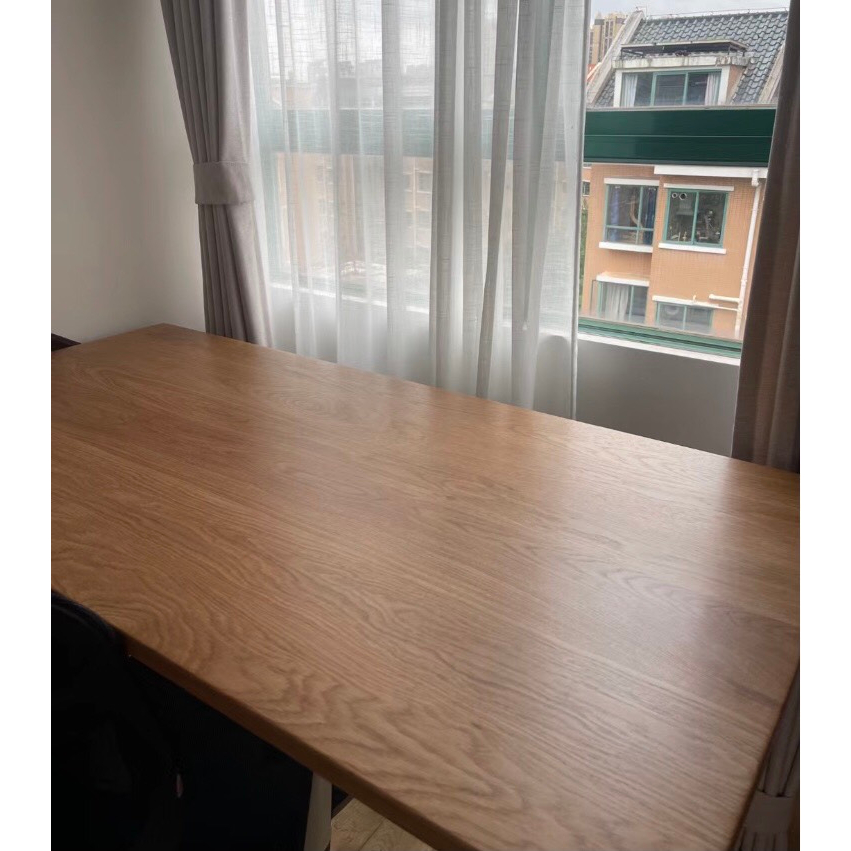 Bộ bàn làm việc, Bàn ăn chân gỗ tự nhiên